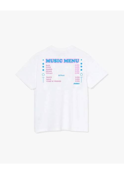 Juzely TEE SHIRT JUZELY MUSIC MENU UNISEXE  JMUSICMENU chez Graphiti Concept Store Dieppe