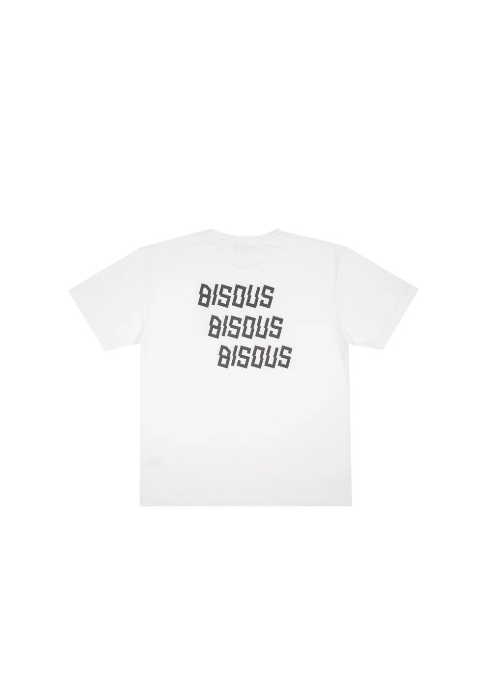Bisous Skateboard TEE SHIRT BISOUS X3 BACK WHITE  BX3BACKWHITE chez Graphiti Concept Store Dieppe