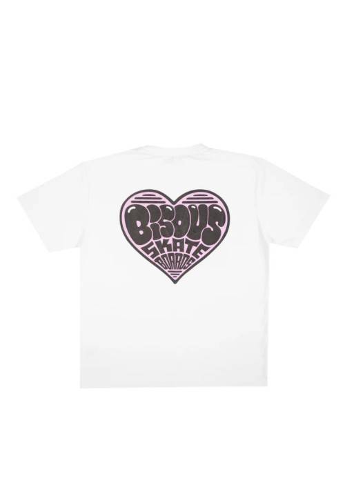 Bisous Skateboard TEE SHIRT BISOUS HEART  BHEART chez Graphiti Concept Store Dieppe
