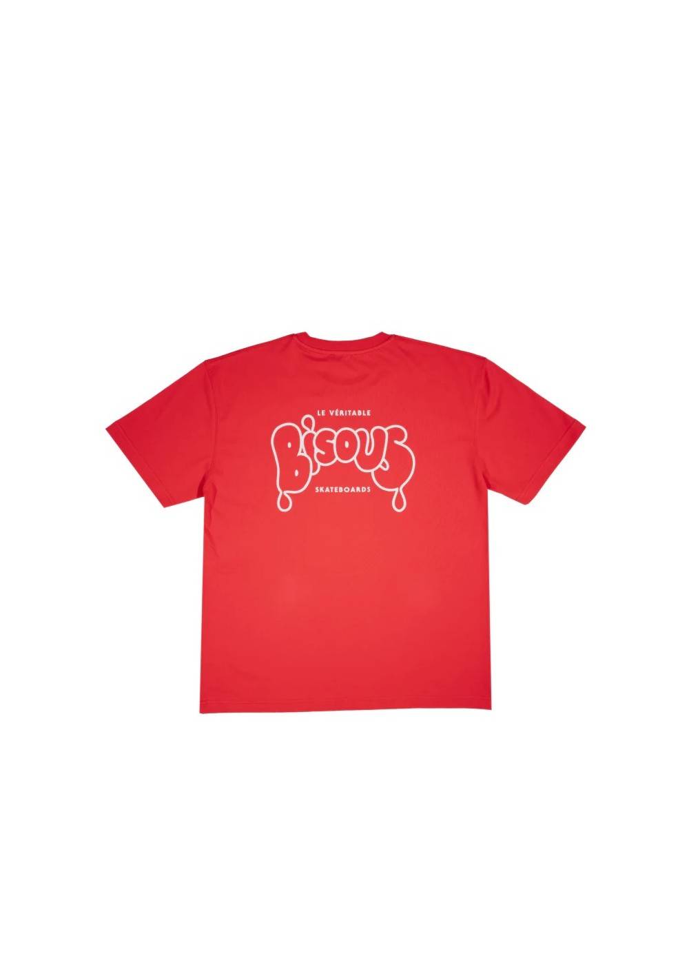 Bisous Skateboard TEE SHIRT BISOUS VERITABLE RED  BVERITABLERED chez Graphiti Concept Store Dieppe