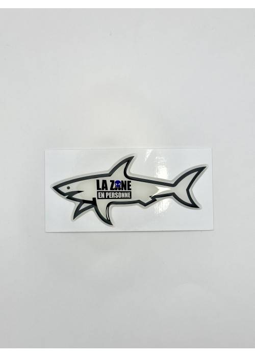 STICKERS SHARK STICKER SHARK LA ZONE  SHARKLAZONE chez Graphiti Concept Store Dieppe