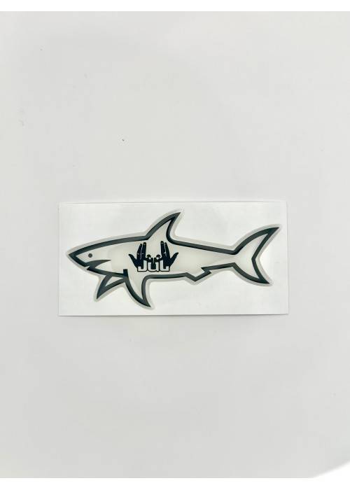 STICKERS SHARK STICKER SHARK SIGNE JUL BLANC  SHARKSIGNEJULBLANC chez Graphiti Concept Store Dieppe
