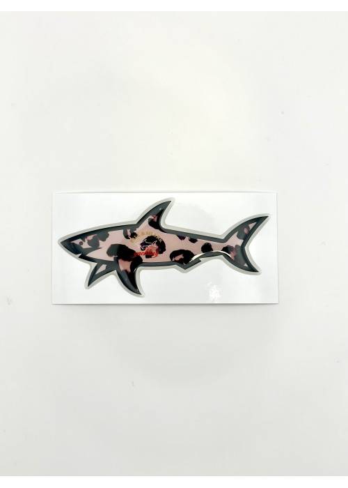 STICKERS SHARK STICKER SHARK LÉOPARD  SHARKLÉO chez Graphiti Concept Store Dieppe
