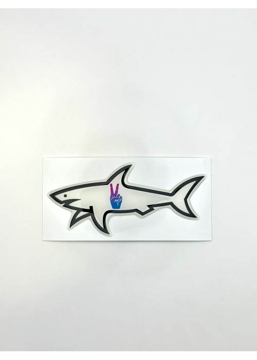 Stickers Shark STICKER SHARK DOIGTS BLANC  SHARKDOIGTSBLANC chez Graphiti Concept Store Dieppe