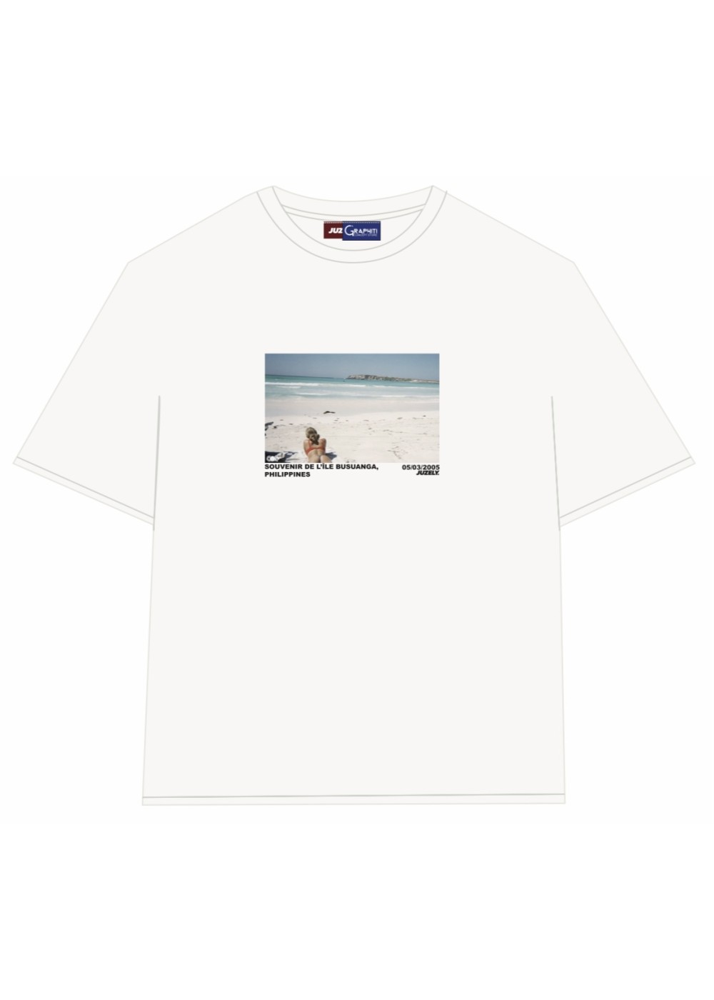 Juzely TEE SHIRT GRAPHITI X JUZELY SOUVENIR BUSUANGA  SOUVBUSUANG chez Graphiti Concept Store Dieppe
