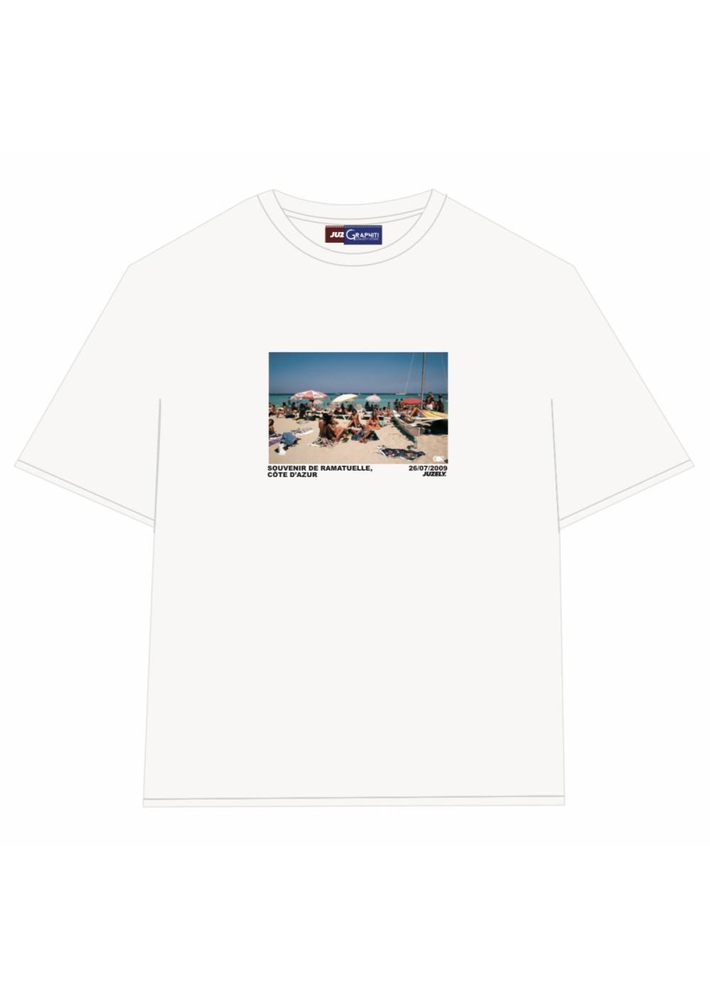 Juzely TEE SHIRT GRAPHITI X JUZELY SOUVENIR RAMATUELLE  SOUVRAM chez Graphiti Concept Store Dieppe