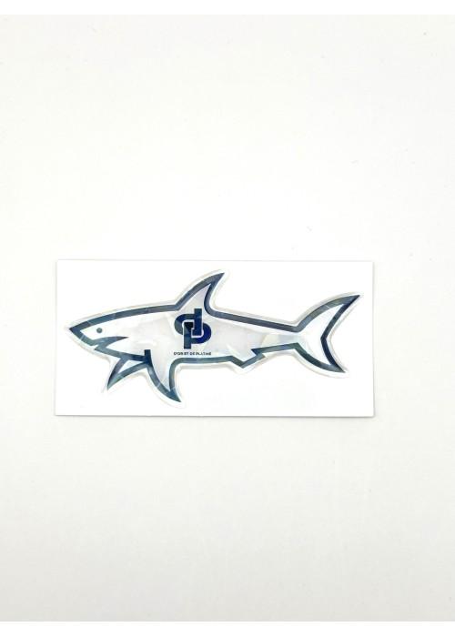 Stickers Shark STICKER SHARK LOGO D'OR ET DE PLATINE  SHARKLOGODORETDEPLATINE chez Graphiti Concept Store Dieppe