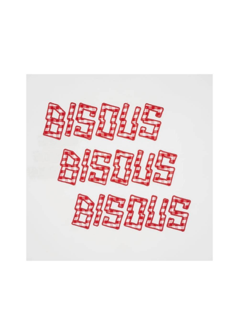 Bisous Skateboard TEE SHIRT BISOUS X3 VICHY  BBISOUSX3VICHY chez Graphiti Concept Store Dieppe