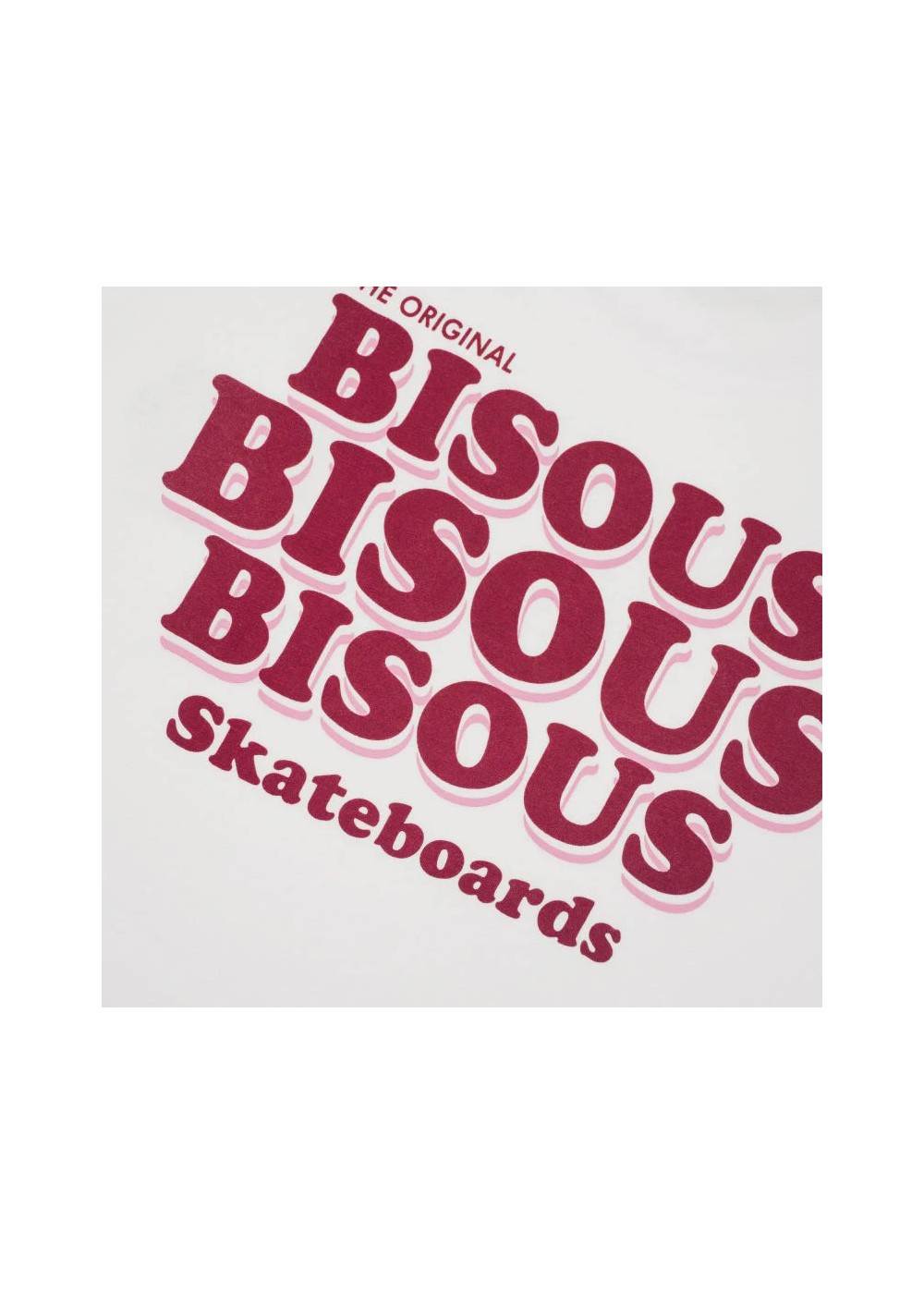Bisous Skateboard TEE SHIRT BISOUS GREASE WHITE  BBISOUSGREASEWHITE chez Graphiti Concept Store Dieppe