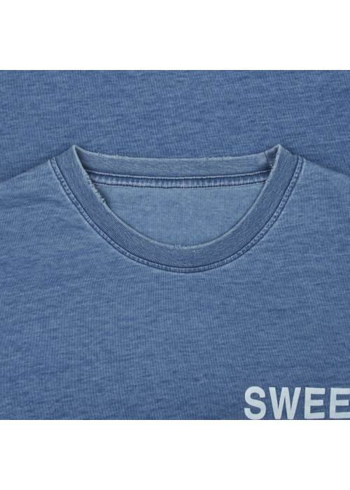 Sweet Pants TEE SHIRT SWEET PANTS INDIGO TEE USED  SPINDIGOTEE chez Graphiti Concept Store Dieppe