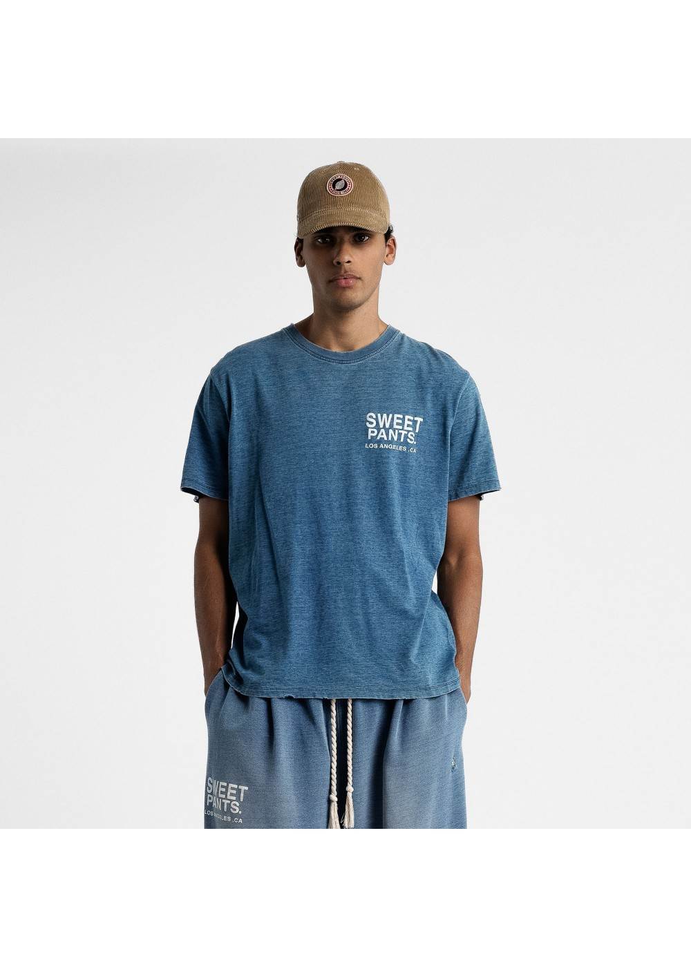 Sweet Pants TEE SHIRT SWEET PANTS INDIGO TEE USED  SPINDIGOTEE chez Graphiti Concept Store Dieppe