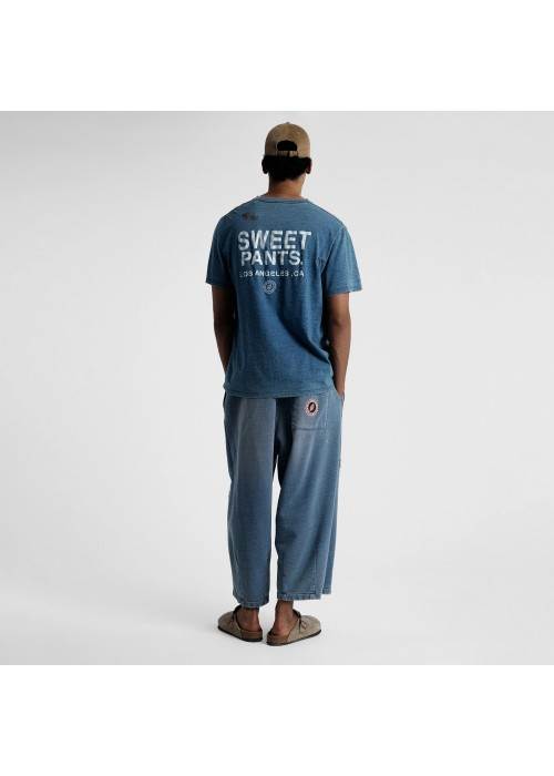 Sweet Pants TEE SHIRT SWEET PANTS INDIGO TEE USED  SPINDIGOTEE chez Graphiti Concept Store Dieppe