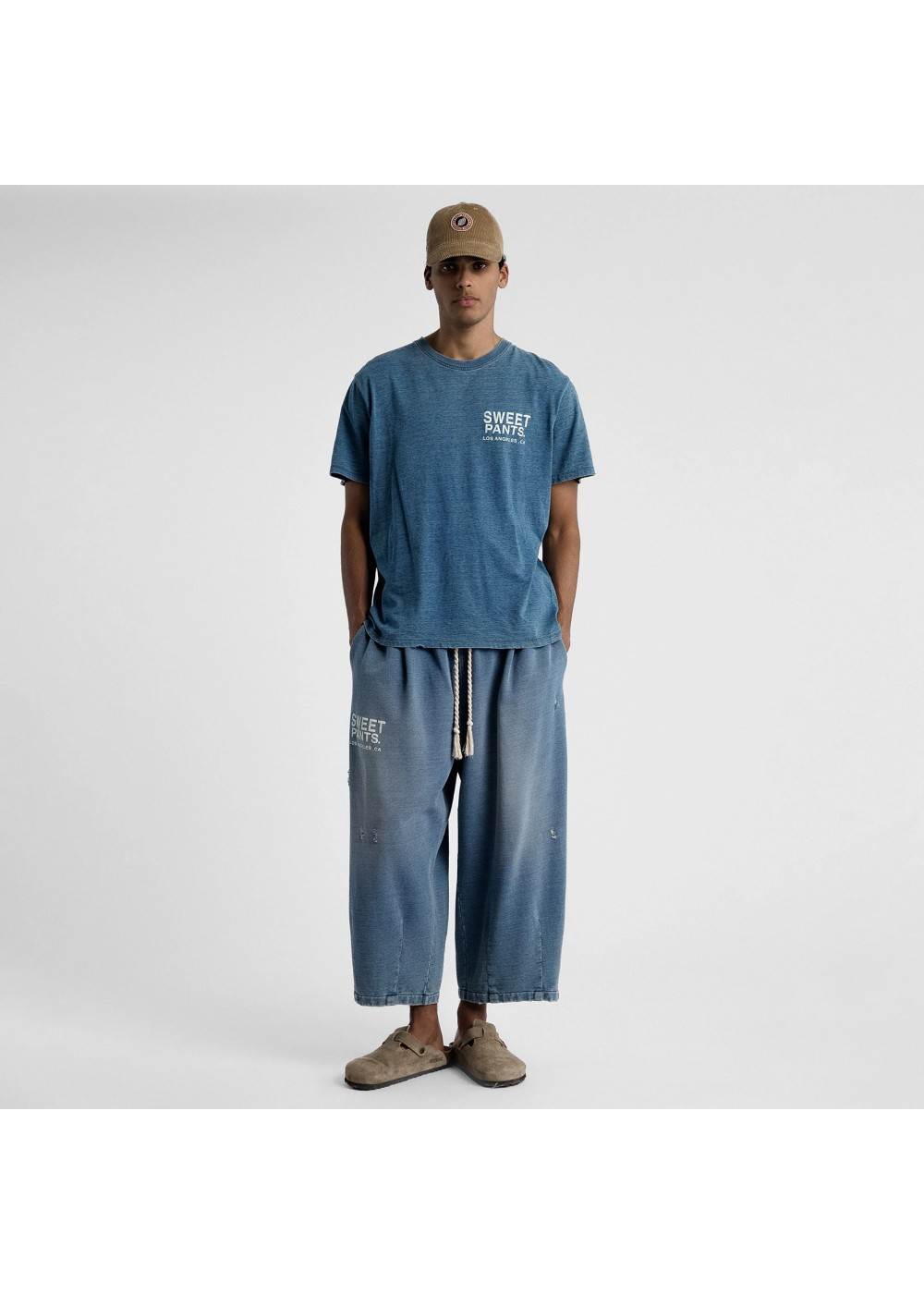 Sweet Pants TEE SHIRT SWEET PANTS INDIGO TEE USED  SPINDIGOTEE chez Graphiti Concept Store Dieppe