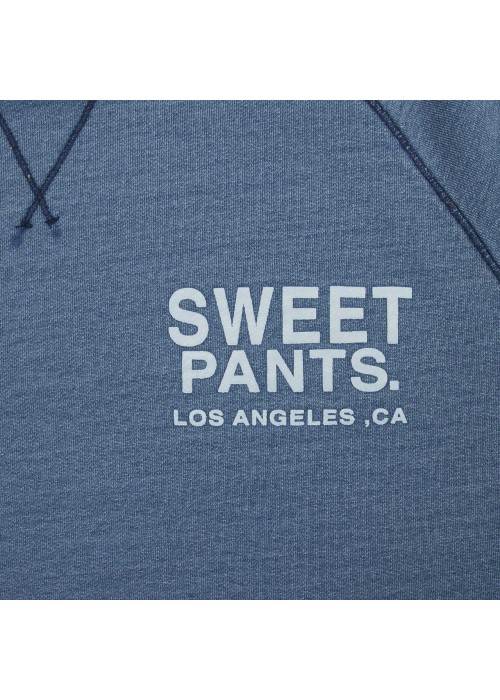 Sweet Pants SWEAT COL ROND SWEET PANTS INDIGO CREW USED  SPINDIGOCREW chez Graphiti Concept Store Dieppe